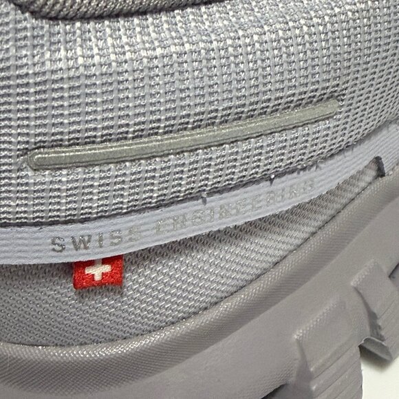 On Cloud Waterproof Shoes 7.5 Lavender Grey Running Sneakers Swiss Design - Picture 7 of 14